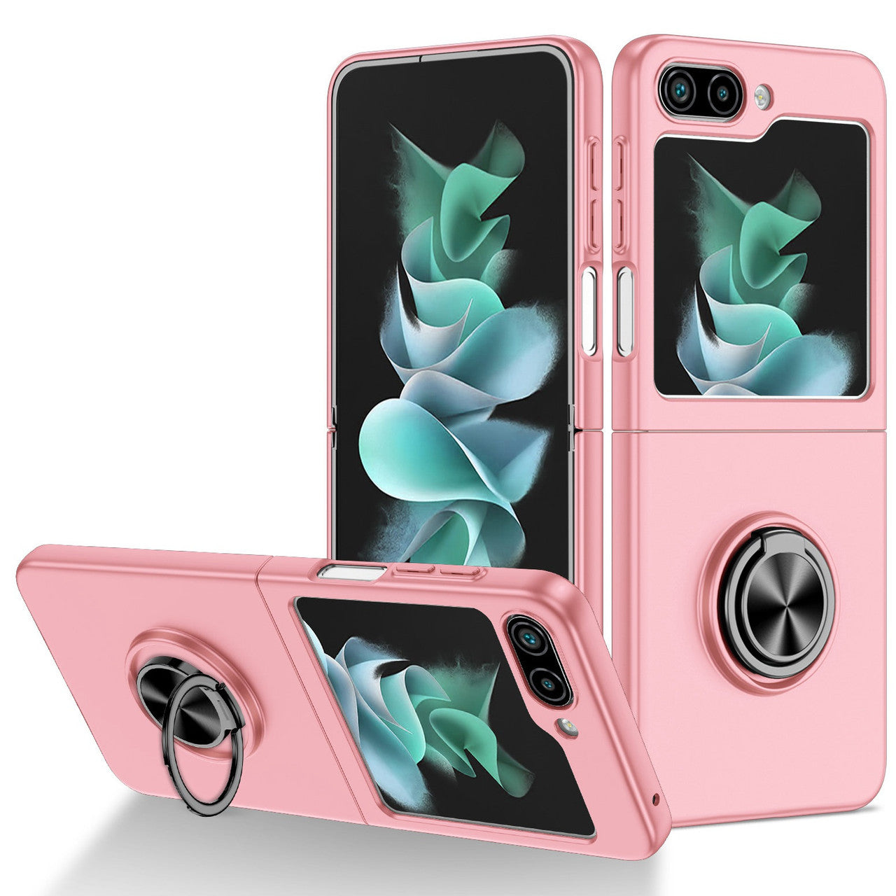 Coque hybride magnétique invisible avec anneau pour Samsung Galaxy Z Flip 6 5G Coque hybride magnétique invisible avec anneau pour Samsung Galaxy Z Flip 6 5G